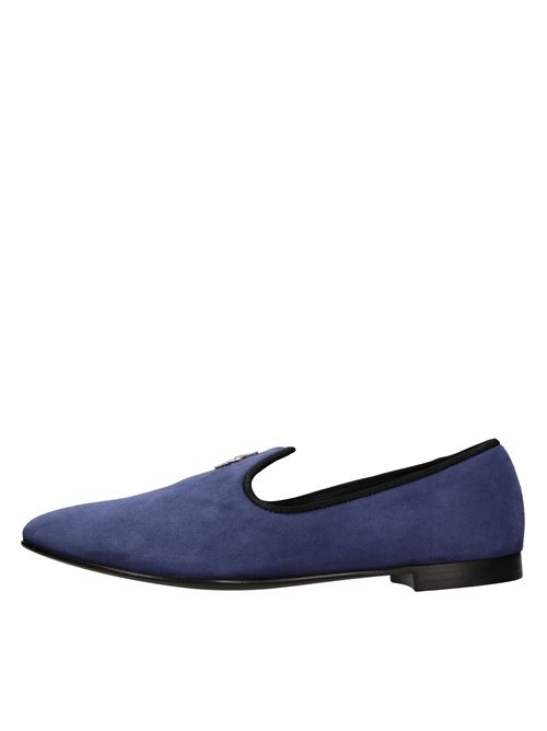 Mocassini in camoscio e tessuto GIUSEPPE ZANOTTI | EU80071ZAFFIRO